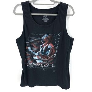 Liquid Blue Jimi Hendrix Tank Top Womens XL Star Spangled Banner 2013 Band Rock